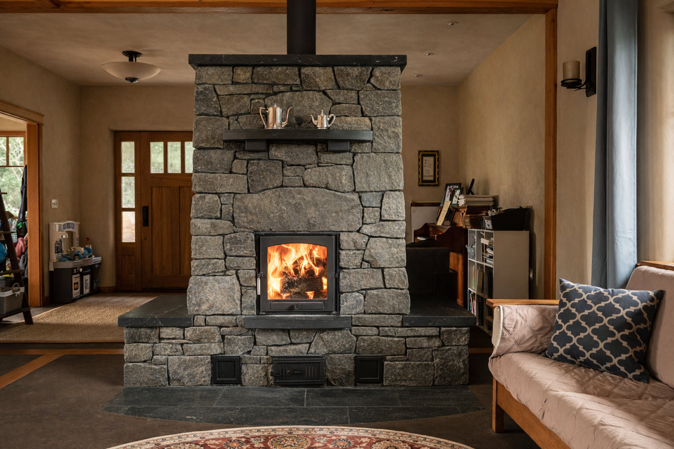 Fireplace installation